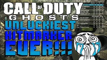 Ghosts: UNLUCKIEST HITMARKER EVER!!! ( NOT A 360 NO-SCOPE CROSS MAP HITMARKER OR ANYTHING )