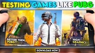 Trying *REALISTIC* GAMES 😱 Like PUBG MOBILE UNDER 7 Minutes! [HINDI]