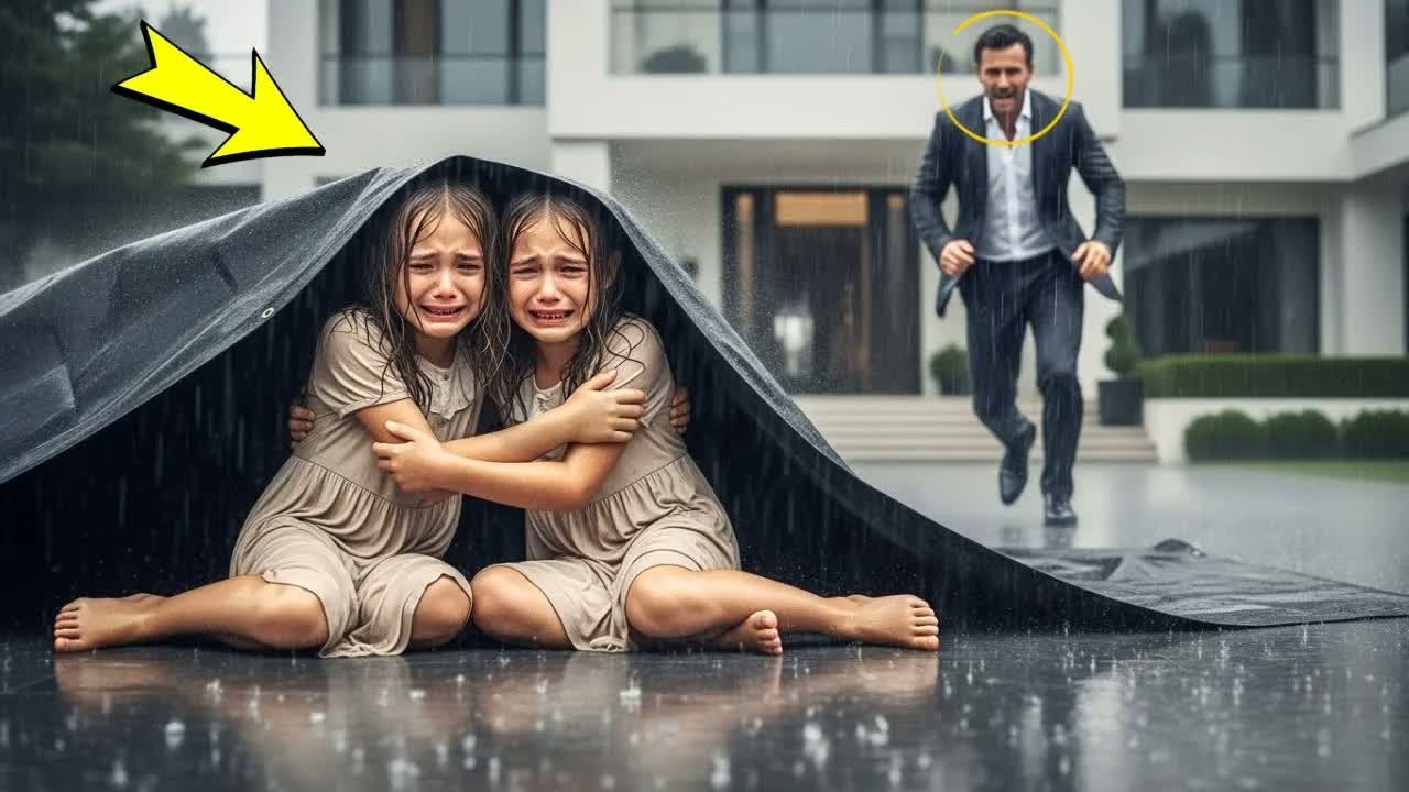 MILIONARIO ARRIVÒ ALL’IMPROVVISO E VIDE LE FIGLIE SOTTO LA PIOGGIA  CIÒ CHE SCOPRÌ LO FECE INFUR