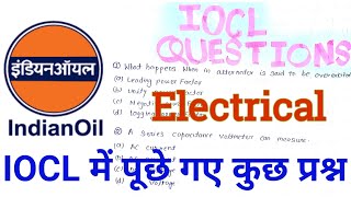 Iocl Electrical Question Paper  Iocl Question Paper Electrical  Iocl Electrical Paper