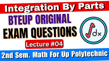 Integration by Parts Previous Years Questions (PYQ) Polytechnic math 2nd semester