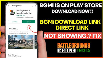 BGMI UNBAN ON PLAY STORE | Bgmi Play store Download | Bgmi 2.6 Update Download