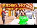 Nervous Minaal&#39;s Emergency Stop Driving Lesson