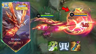 WTF DAMAGE!! MOSKOV BEST 1 HIT BUILD 2024 (recommended build) - MLBB