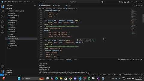 Python Crash Course Chapter 6 Dictionaries