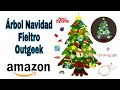 Outgeek Fieltro Árbol de Navidad, 3.2ft DIY Christmas Hanging Tree Set de Amazon. Arbol de navidad