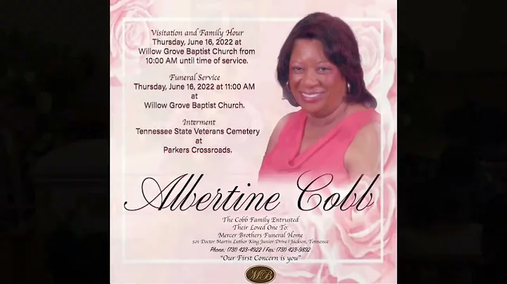 Celebration of life & Interment for Albertine Cobb