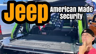 Jeep Wrangler security issues solved!  Diabolical Inc Slipstream security enclosure