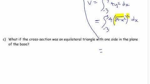 APCalc - Volumes of Known Cross Section - part 2