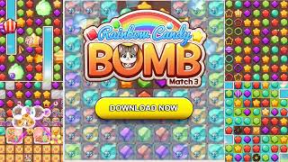 Rainbow Candy Bomb: Match 3(RCB E01 Landscape AOS 02) screenshot 4