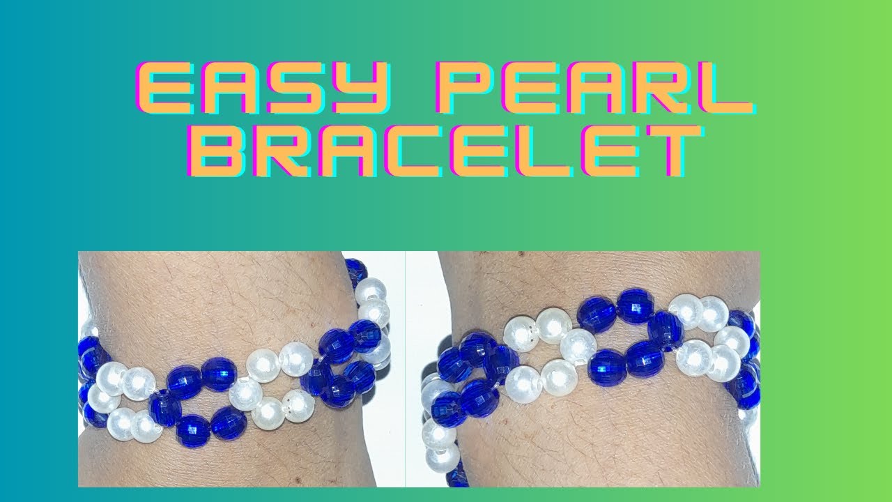 how to make beautiful pearl bracelet //Jewellery Making At Home// new ...
