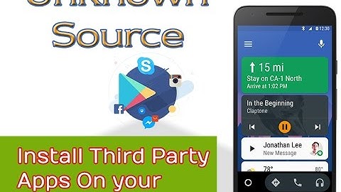 How To Enable Third Party App Installing On Android - Unknown Sources Tutorial