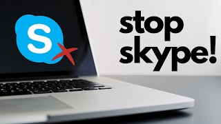 how to stop skype from starting automatically in windows 10?