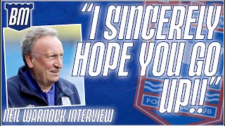 🎤 NEIL WARNOCK INTERVIEW | 'ARE YOU WITH ME?' LIVE AT THE REGENT | Blue Monday Special | #ITFC