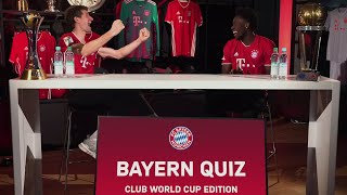 Thomas Müller & Alphonso Davies take on the FC Bayern Quiz Club World Cup Edition