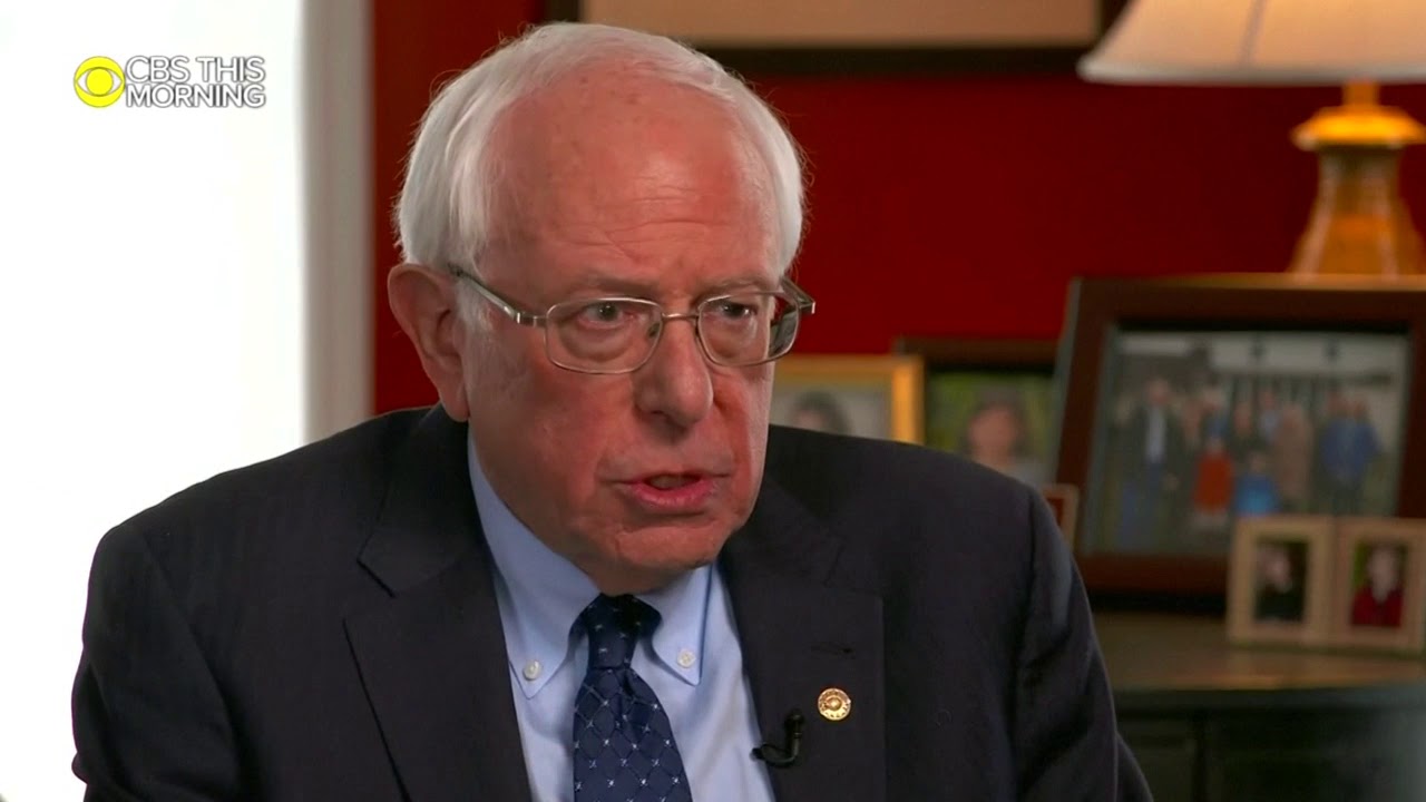 Sanders says he's running for president newspaper mockup