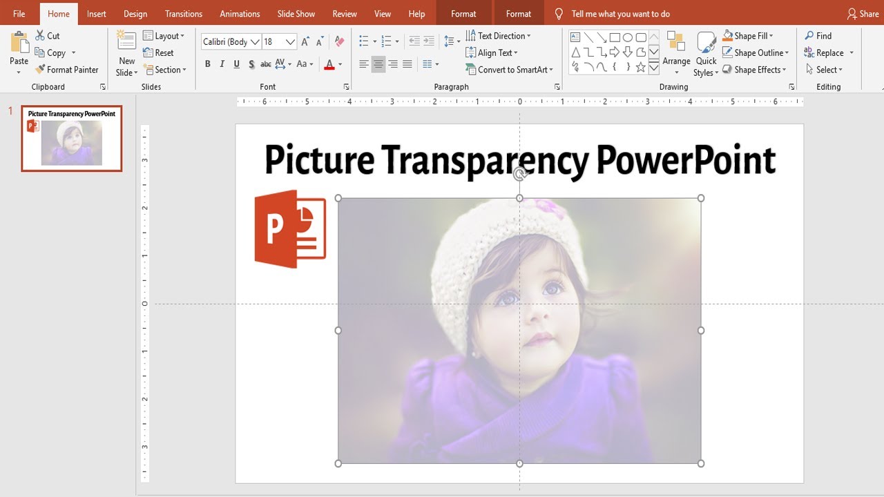 powerpoint presentation picture transparency