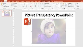 Picture transparency in PowerPoint | Picture Effect | PowerPoint Tutorial screenshot 3