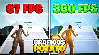 Los Nuevos Gráficos Potato en Fortnite para +FPS y 0 DELAY (NVIDIA y AMD)