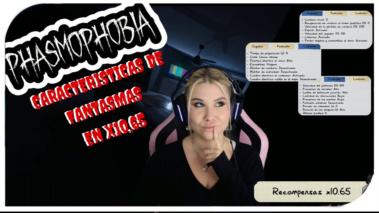¡PHASMOPHOBIA al MÁXIMO! x10.65 EXP y TODAS las Características del Fantasma 👻