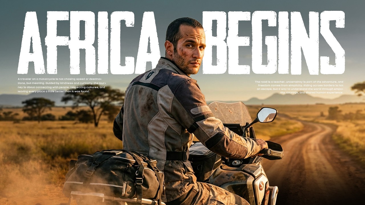 Два года в одиночку путешествовал на мотоцикле по Африке.