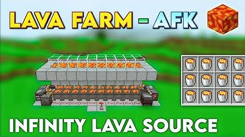 Easy Infinite Lava Farm in Minecraft #minecraft #automaticfarm #minecraftbuilding