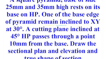 12.14  Sections of Solids - Pyramid