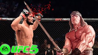 Khabib Nurmagomedov vs. Conan the Barbarian (EA sports UFC 5)