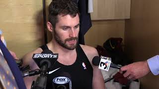 We made plays we needed to Kevin Love talks about Cavs doing what they had to in 111-102 win