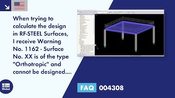 FAQ 004308 | When trying to calculate the design in RF-STEEL Surfaces, I receive Warning No. 1162...