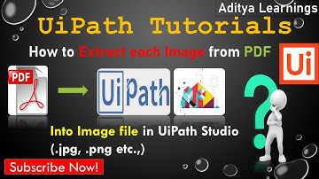Extract every image in each page of pdf to image using UiPath | RPALEARNERS | PDF AUTOMATION