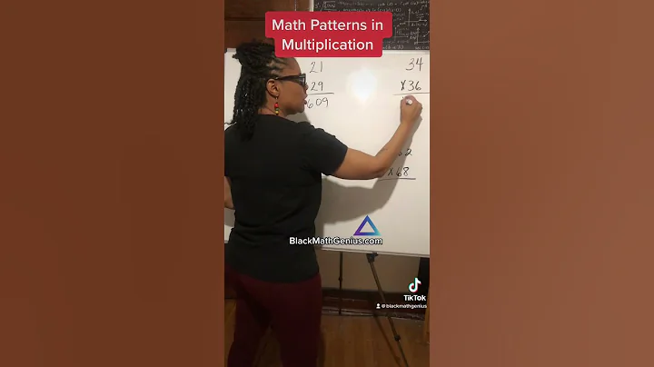 Patterns in #Multiplication. Same digit 10s, 1S sum to ten. #BlackMathGenius #learnmath #MathFun