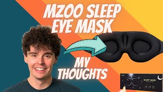 Mzoo Sleep Eye Mask For Men Women, 3D Contoured Cup Sleeping Mask & Blindfold Review