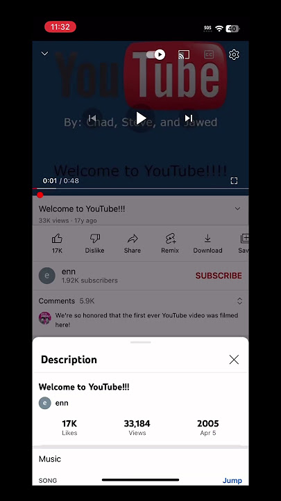 Welcome to YouTube!!! is actually NOT the first video on YouTube 😮