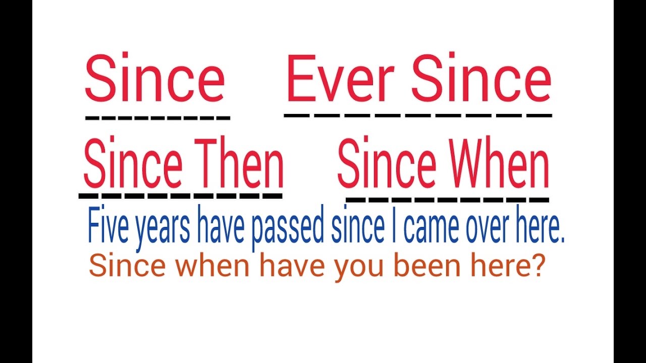 Перевести since. Since then. Since then какое время. Since. For since when.