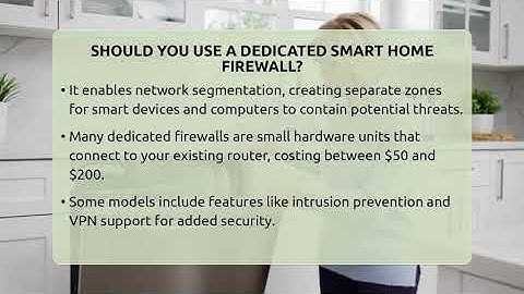 Should You Use A Dedicated Smart Home Firewall? - Home Appliance Report