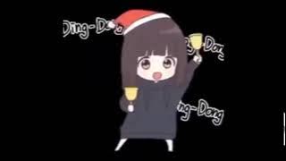 anime girl saying 'ding dong' but Samsung alarm