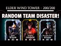 MK Mobile. Elder Wind Tower Battle 200 with Random Team Was BRUTAL!