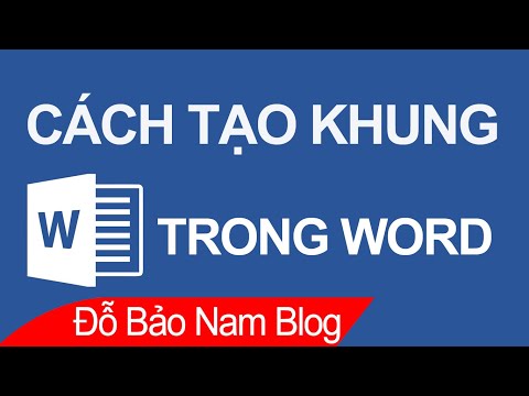 Video: Cách Vẽ Khung Trong Word