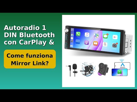 RECENSIONE (2025) : Autoradio 1 DIN Bluetooth con CarPlay & Android Auto. DETTAGLI ESSENZIALI