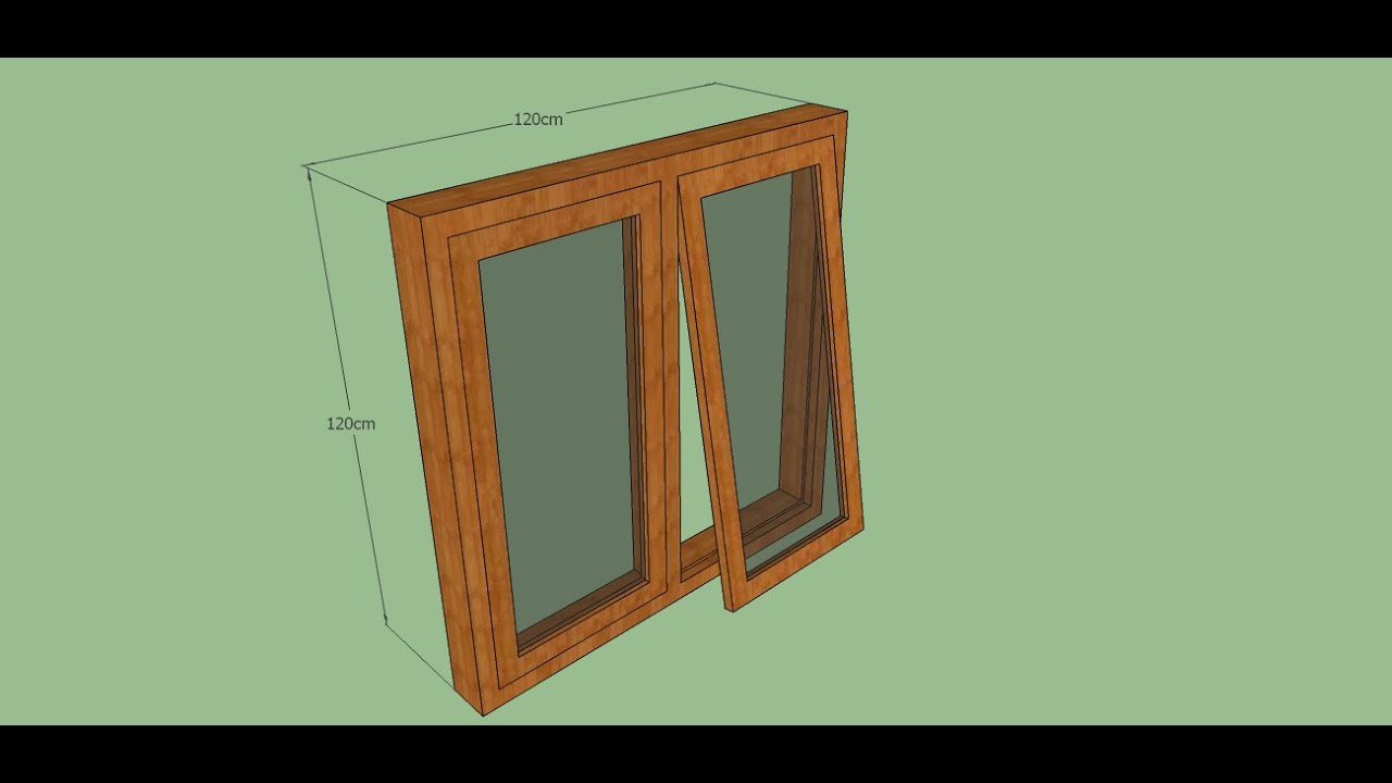 Membuat Kusen Jendela dengan Sketchup  YouTube