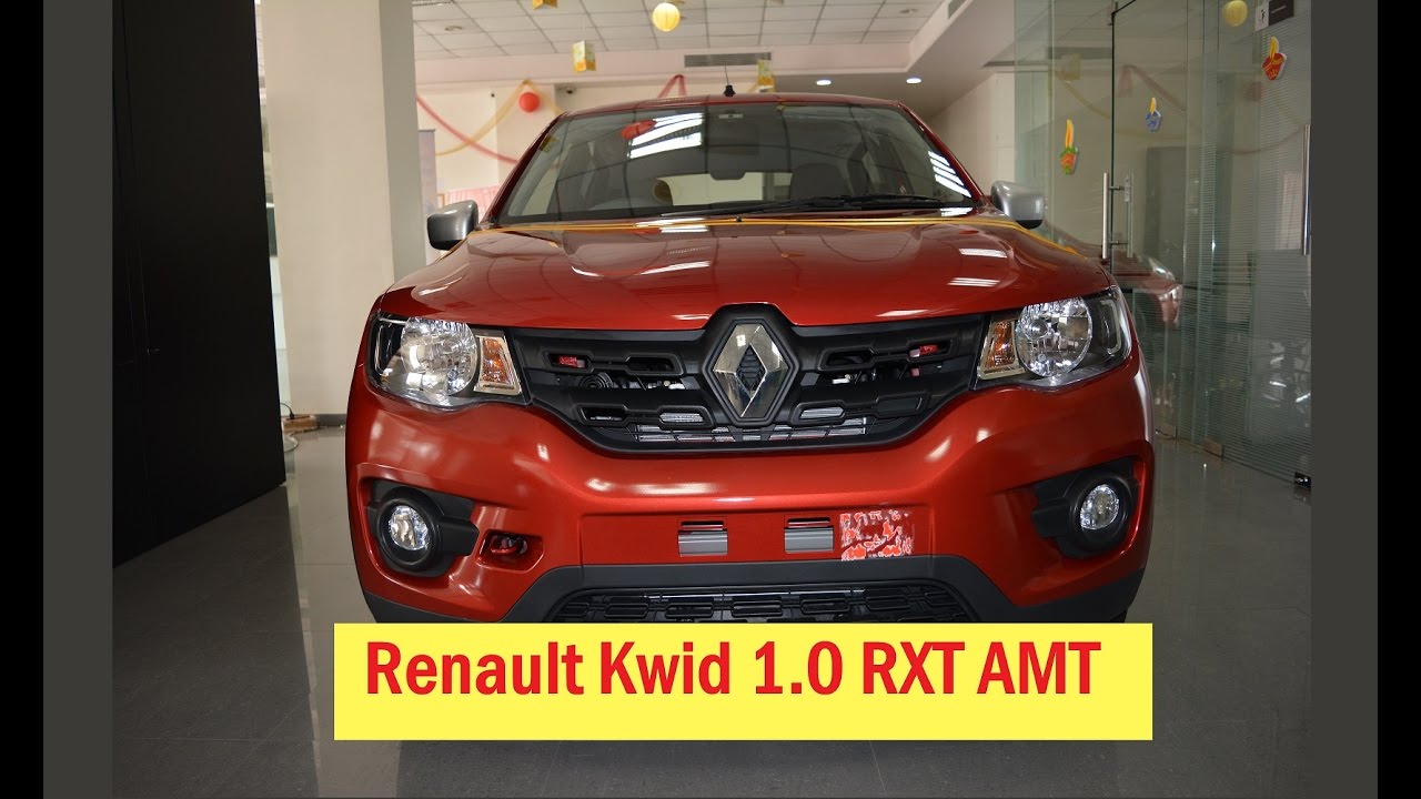 Renault Kwid 1 0 Rxt Amt First Look Interior Exterior Walk Around