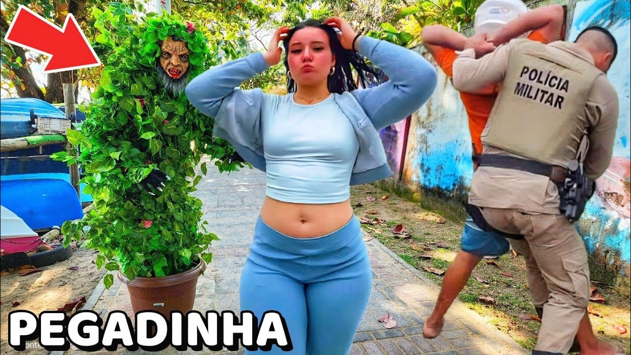 O Susto passou do limite - Pegadinha Homem Planta