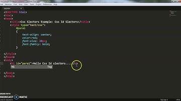 CSS Tutorials: Part3- CSS Selectors- Id Selectors Example- By Urvashi Gusain
