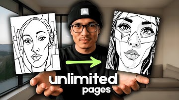 How I Generate Unlimited Coloring Pages Using Free AI (For Amazon & Etsy Books)