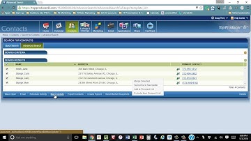 TP Getting Started With Top Producer:  Apply Mass Updates to Contacts