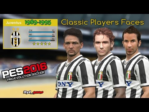 Juventus Classic Players Faces Pes2016 Youtube