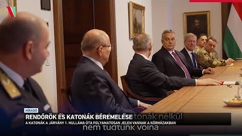 Rendőrök és katonák béremelése