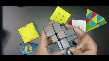 Relay of cubes-2x2, 3x3, Skewb, Pyraminx, and Mirror Cube