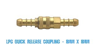 3 x LPG Propane Butane Gas 8mm Quick Release Connector Coupler Coupling BBQ 